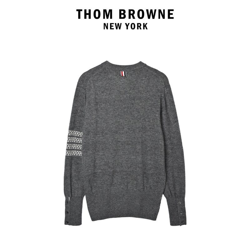 Charcoal Fair Isle Crewneck Sweater view