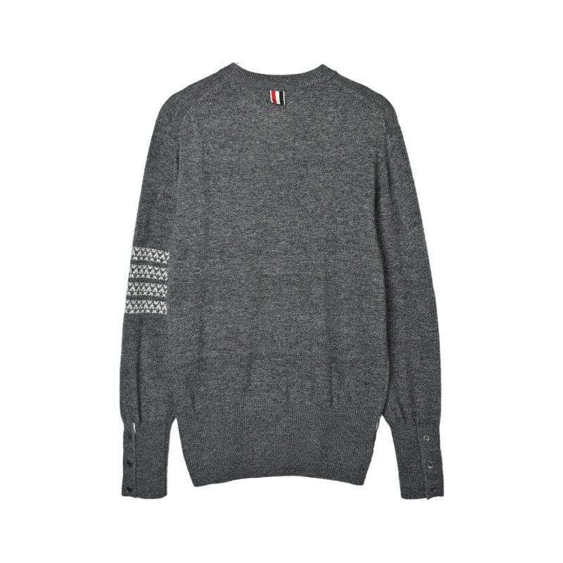 Charcoal Fair Isle Crewneck Sweater view