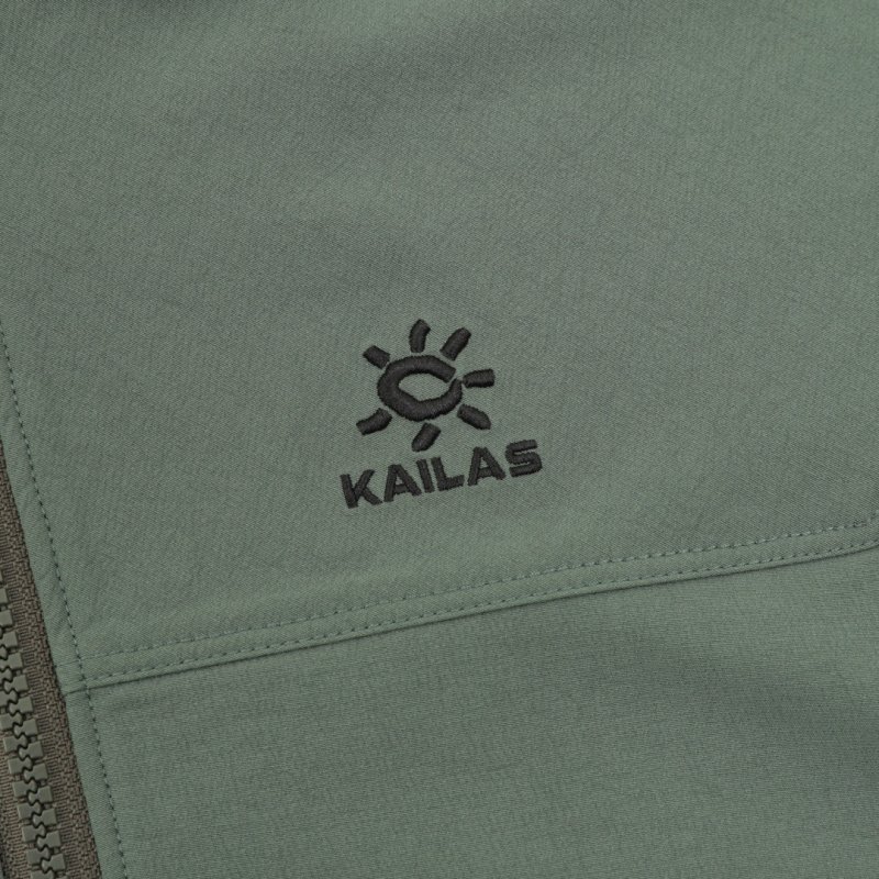 Stone Island Soft Shell Hooded Jacket Sage Green view
