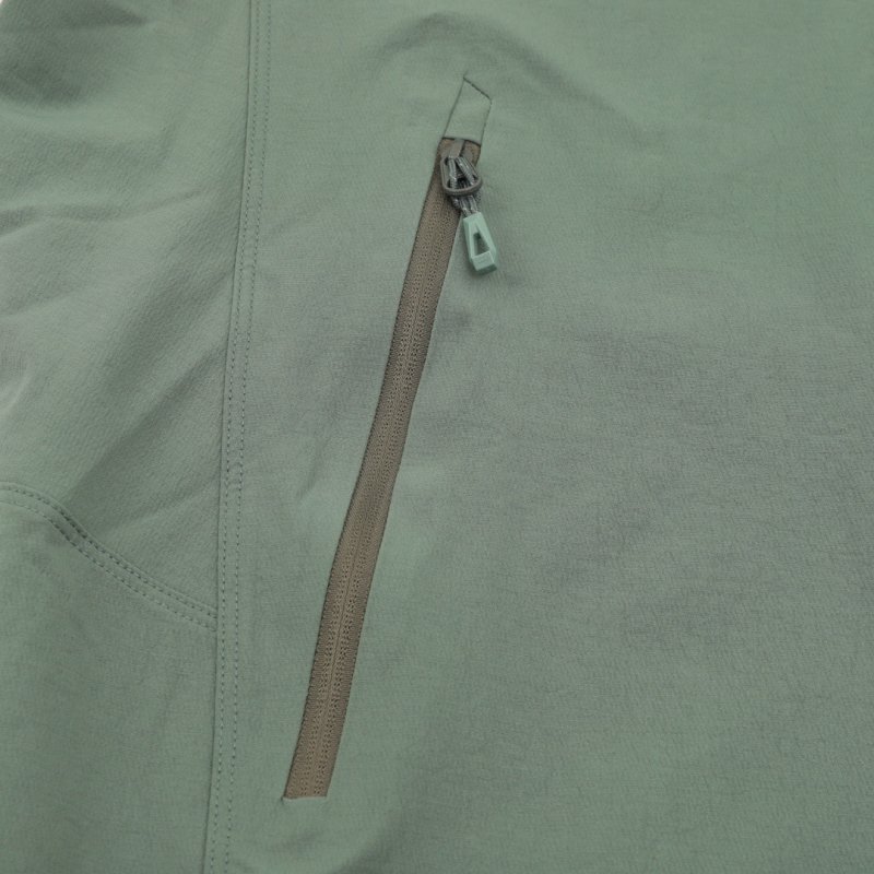 Stone Island Soft Shell Hooded Jacket Sage Green view