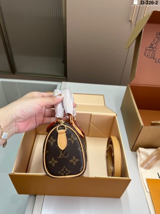 Louis Vuitton Speedy Monogram Canvas Handbag - Navy view 2