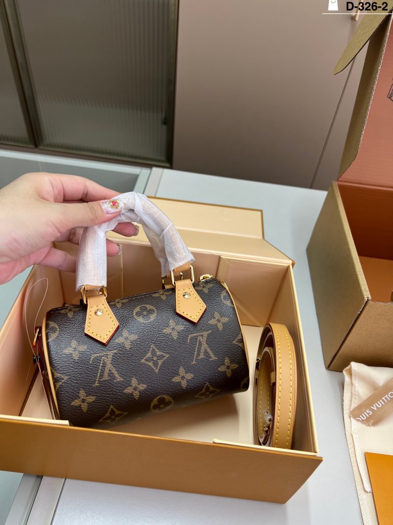 Louis Vuitton Speedy Monogram Canvas Handbag - Navy view