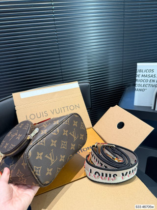 Louis Vuitton Monogram Tote Bag with Pouch - Brown view 7