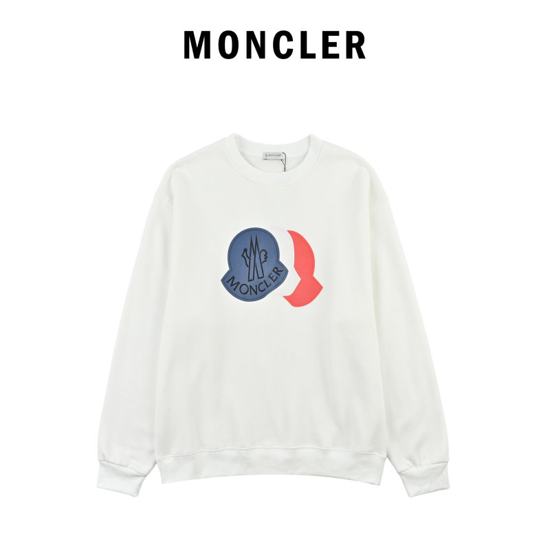 Moncler White Logo Sweatshirt view