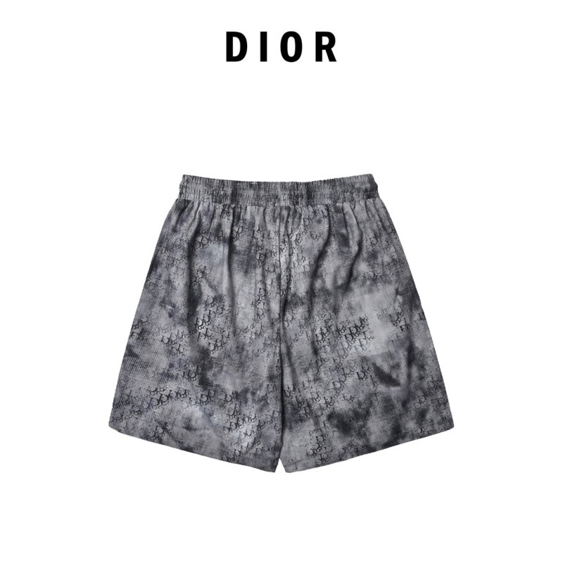 Grey Patterned Mesh Athletic Shorts view