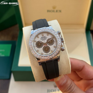 Rolex Daytona Chronograph Diamond Bezel Rose Gold view 3