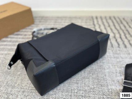 Prada Nylon Black Top Handle Briefcase Bag view 7