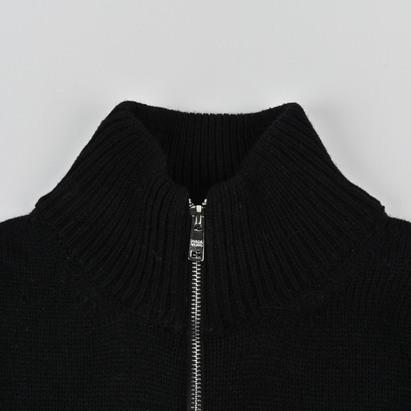 Prada Black Knit Zip Cardigan view