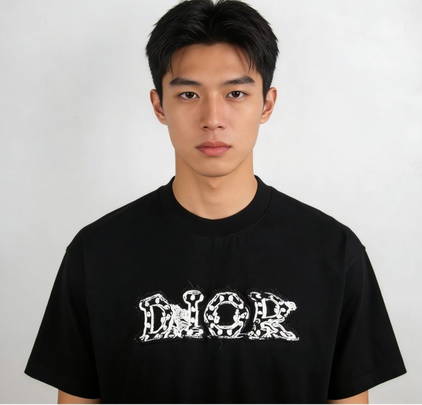 Dior Black Graphic Logo T-Shirt