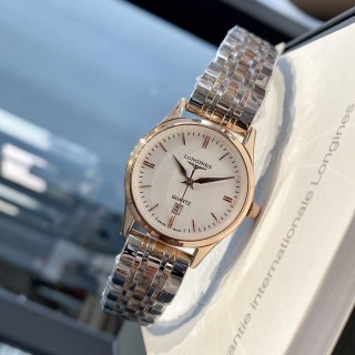 Longines Classic Quartz Couple Watch - Silver view 4