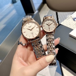 Longines Classic Quartz Couple Watch - Silver view 9