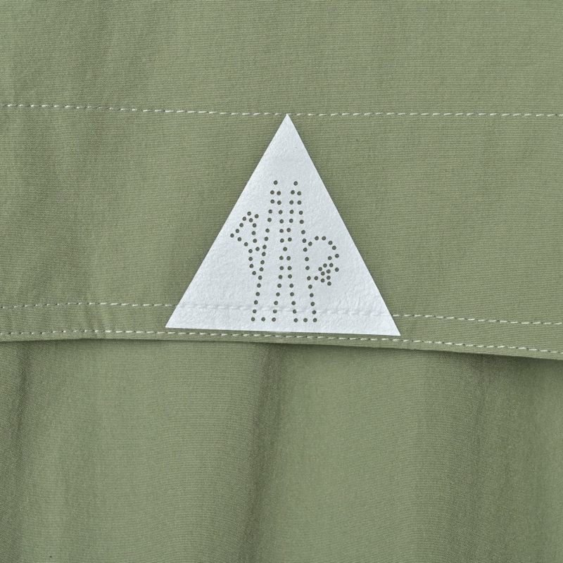 Sage Green Utility Shirt Jacket with Multi-Pocket Design view
