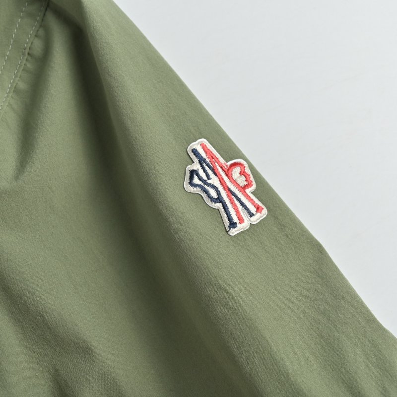 Sage Green Utility Shirt Jacket with Multi-Pocket Design view