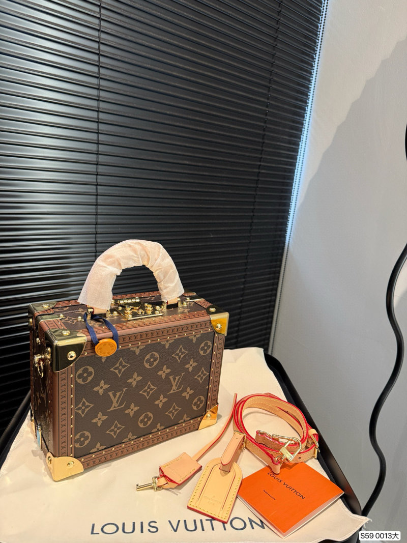 Louis Vuitton Petite Malle Hard Box Bag Monogram Canvas