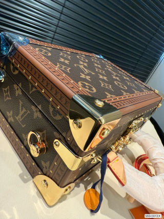 Louis Vuitton Petite Malle Hard Box Bag Monogram Canvas view 6
