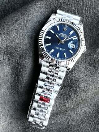 Rolex Datejust 41mm Steel Blue Dial Watch M126334 view 2