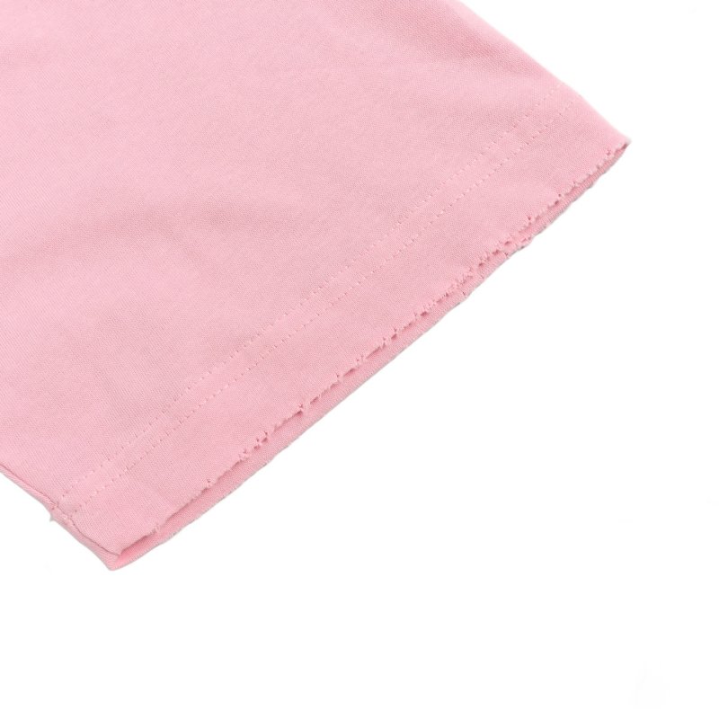 Pink Graphic Crop T-Shirt with Dark Print Detail view