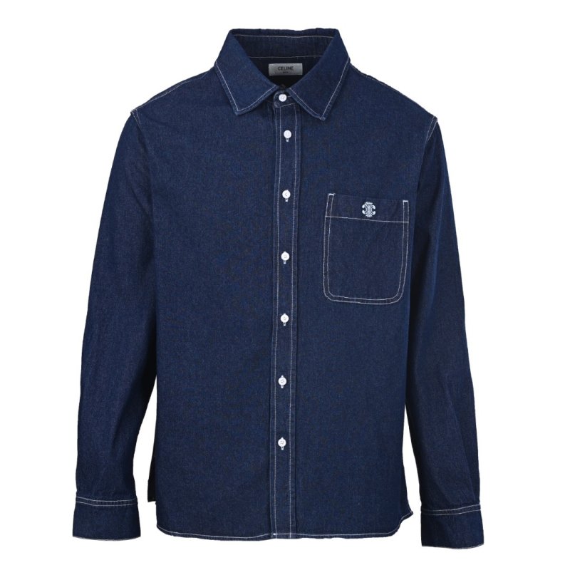 Chrome Hearts Denim Shirt Navy Blue view