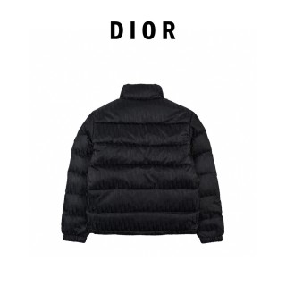 Dior 23SS Monogram Print Puffer Down Jacket Black view 2