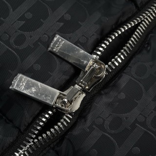 Dior 23SS Monogram Print Puffer Down Jacket Black view 7