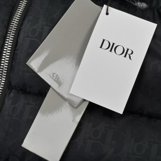 Dior 23SS Monogram Print Puffer Down Jacket Black view 8