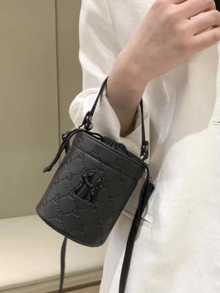MLB Monogram Nano Bucket Shoulder Bag Black view 4