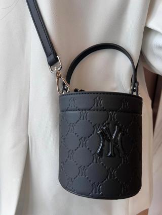 MLB Monogram Nano Bucket Shoulder Bag Black view 8