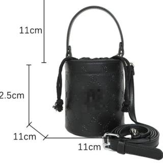 MLB Monogram Nano Bucket Shoulder Bag Black view 9