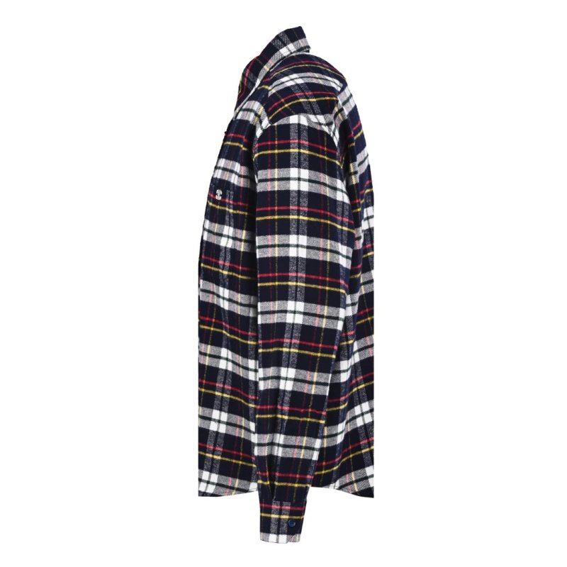 Stone Island Navy Red Yellow Tartan Check Shirt view
