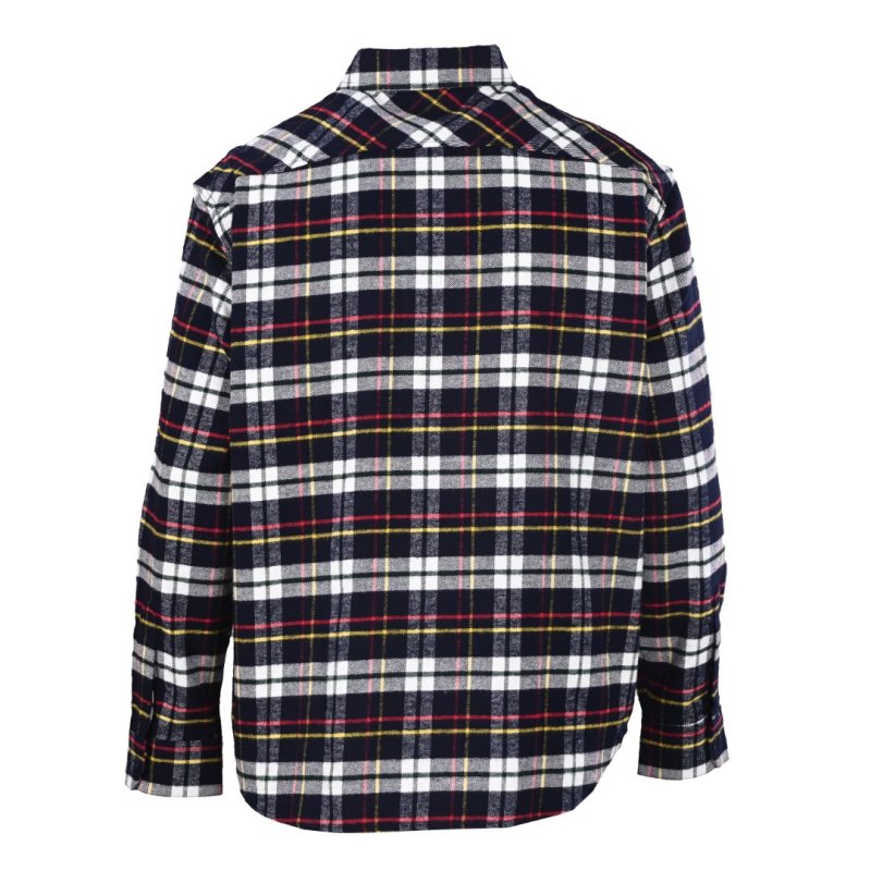 Stone Island Navy Red Yellow Tartan Check Shirt view