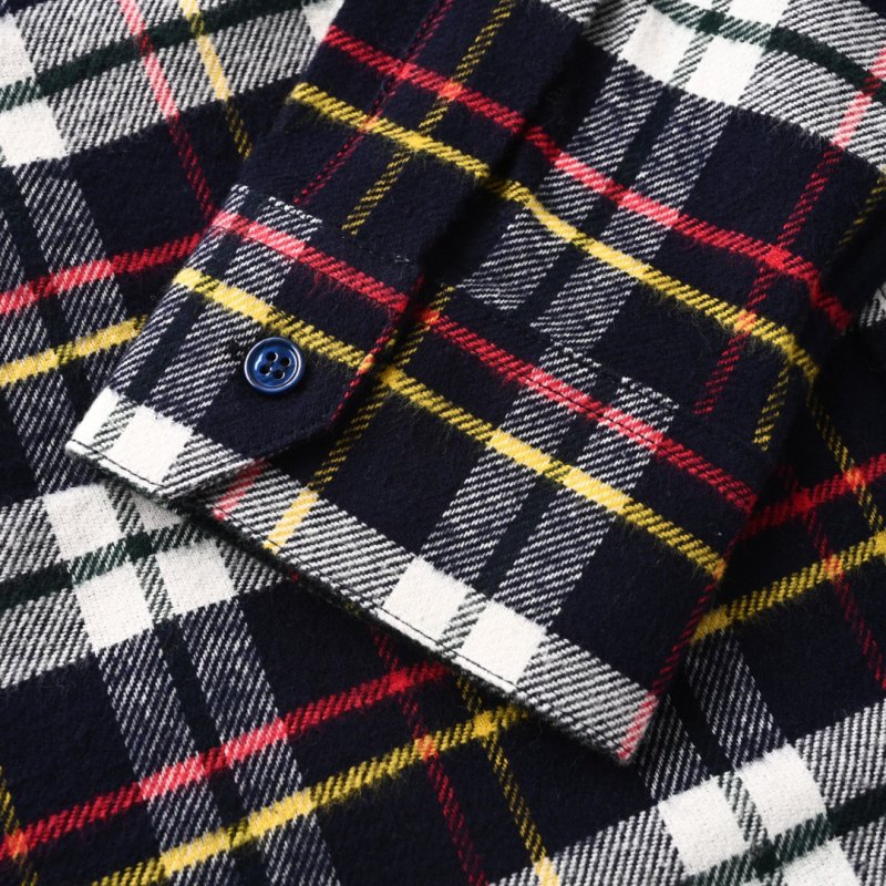 Stone Island Navy Red Yellow Tartan Check Shirt view