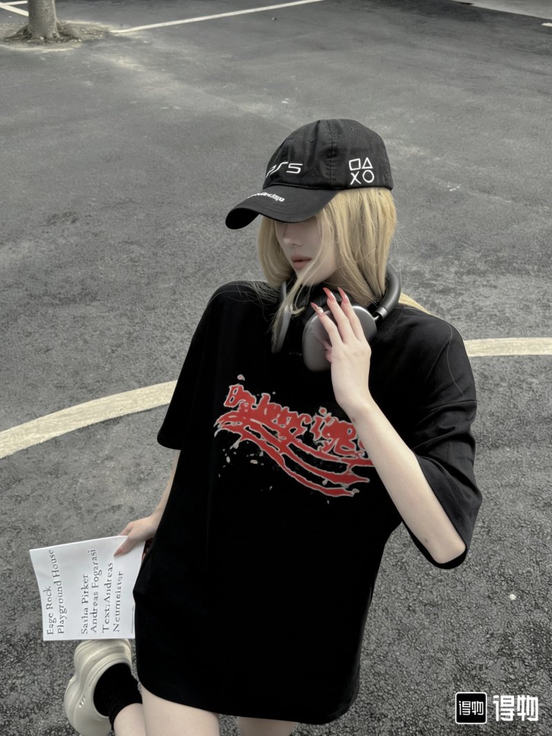 Black Oversized Graphic Print Short Sleeve T-Shirt view
