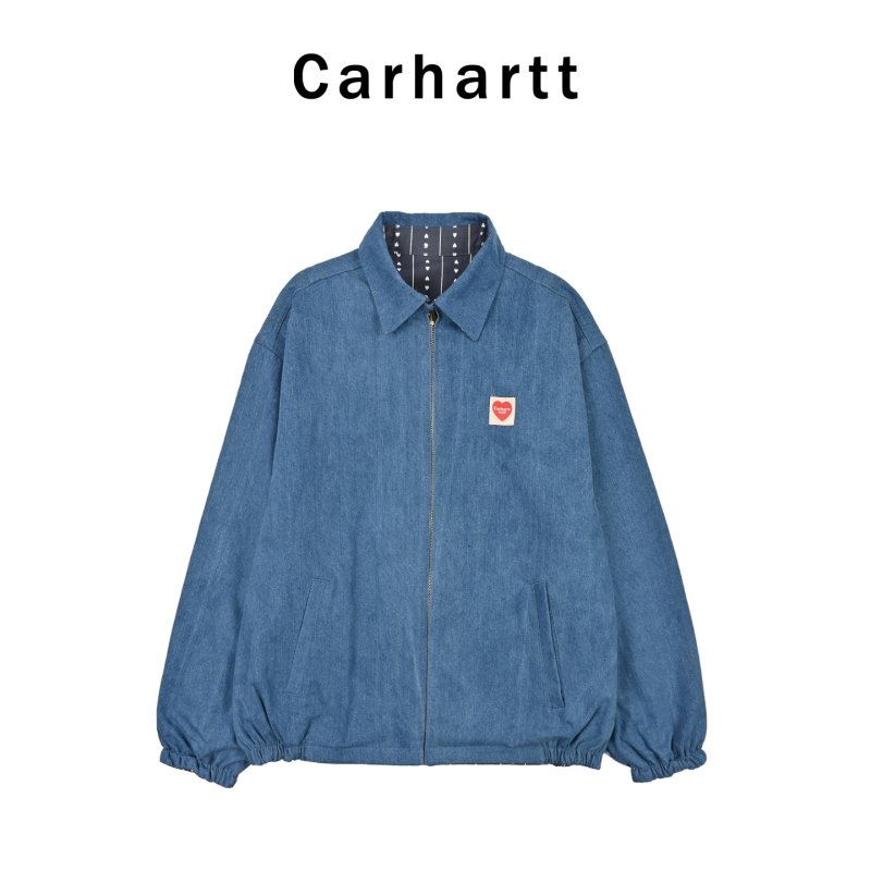 Oversized Denim Shirt Jacket Blue view
