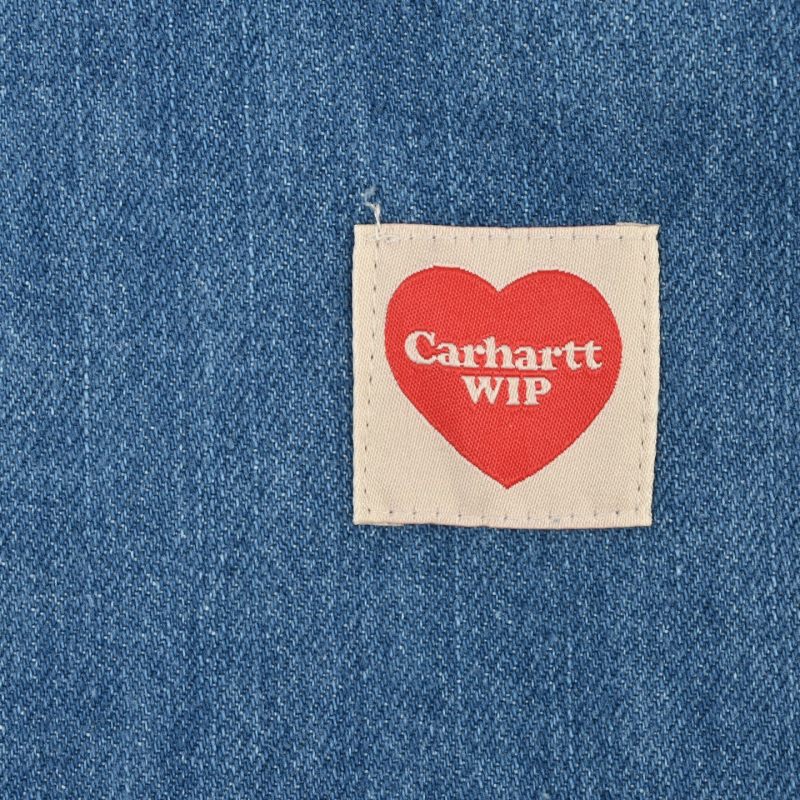 Oversized Denim Shirt Jacket Blue view