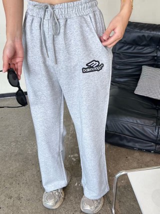 Balenciaga Light Grey Logo Sweatpants view 2