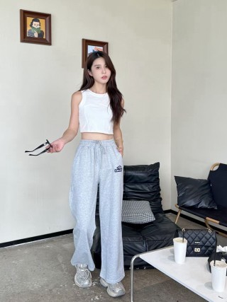 Balenciaga Light Grey Logo Sweatpants view 5