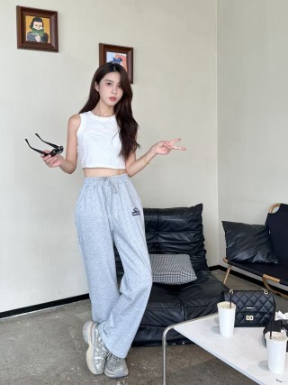 Balenciaga Light Grey Logo Sweatpants view 6