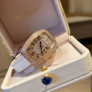 Franck Muller Diamond Oval Tonneau Watch Gold view 5