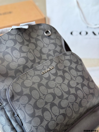 Coach Graham 1:1 UA Backpack - Black/Grey Monogram view 2