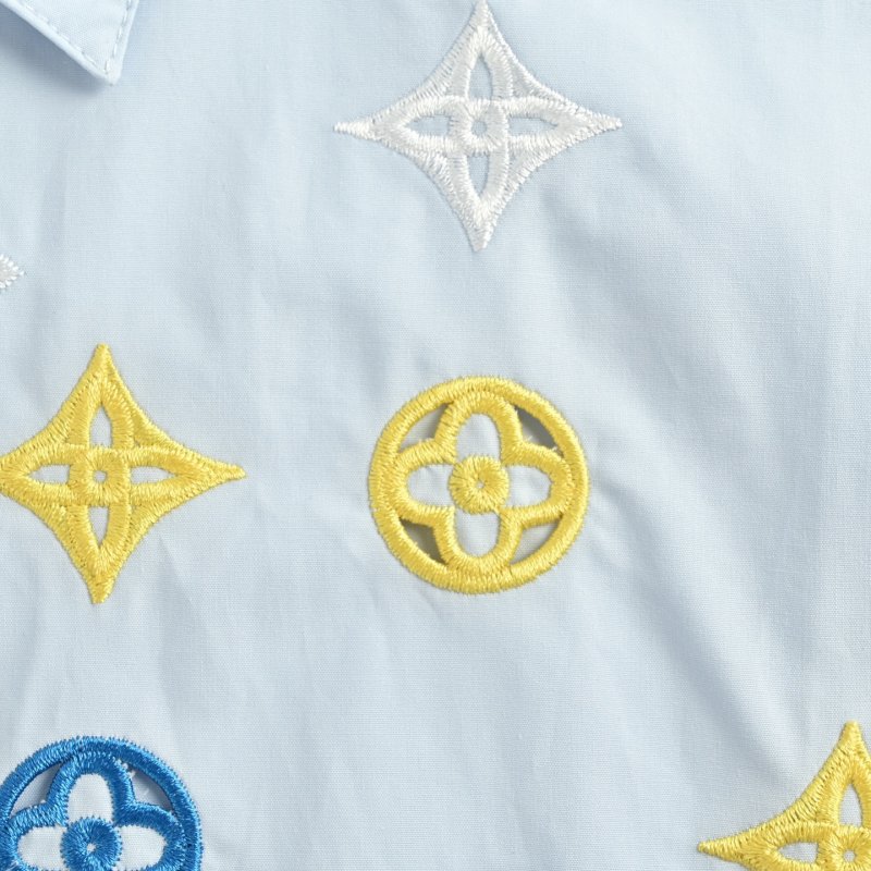 Louis Vuitton Monogram Short Sleeve Shirt Light Blue view