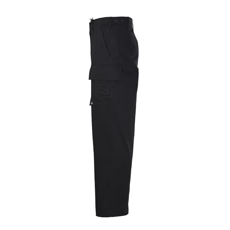 Black Cargo Pants with Multiple Pockets view