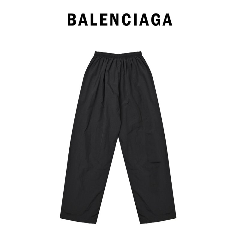Balenciaga Navy Logo Wide-Leg Jeans view