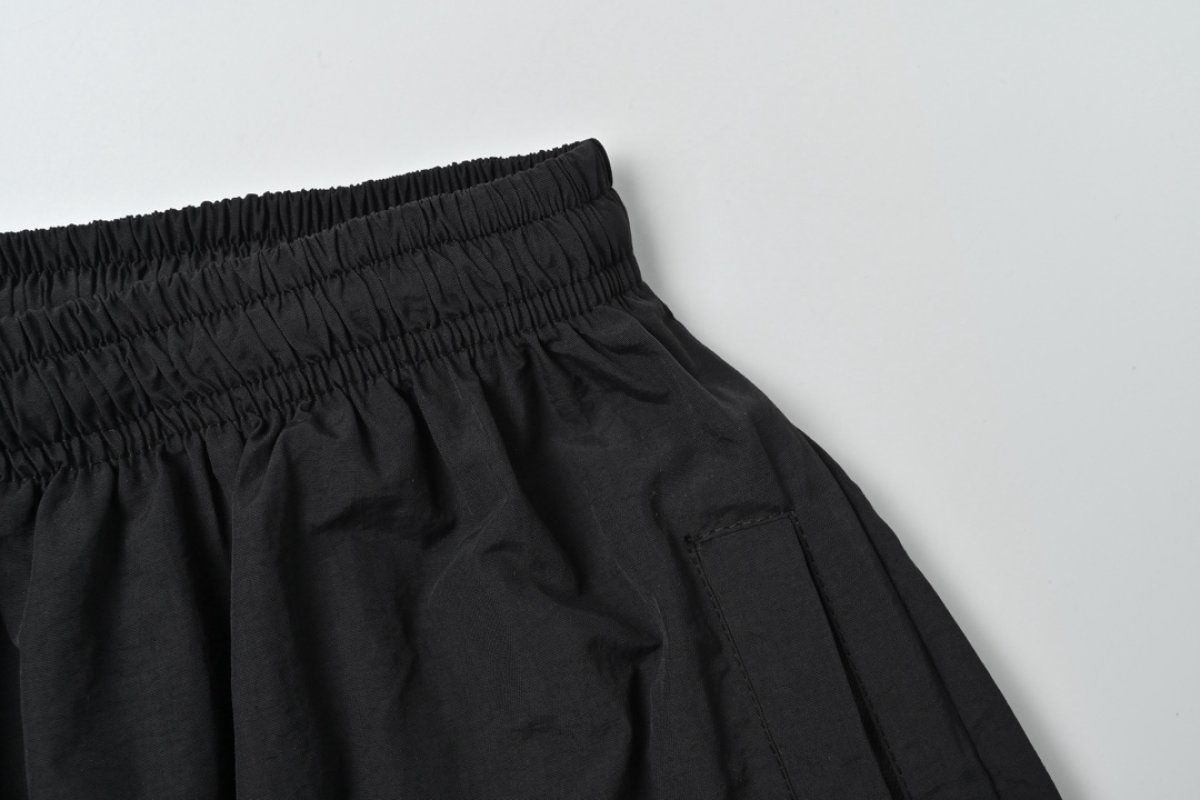 Balenciaga Navy Logo Wide-Leg Jeans view