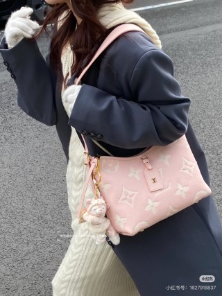 Louis Vuitton Coussin PM Monogram Embossed Pink Shoulder Bag view 2