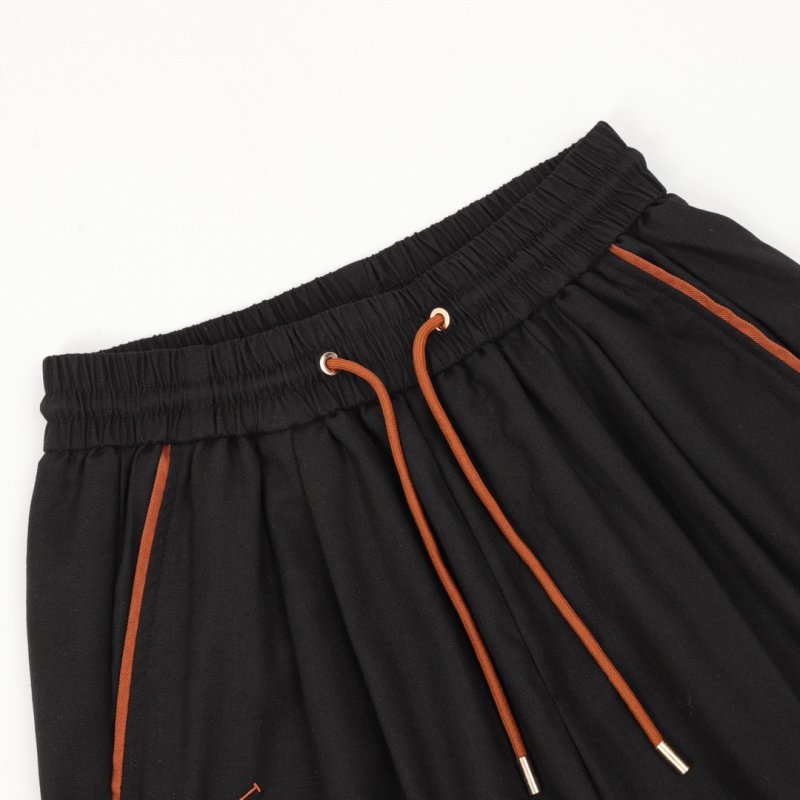 Black Drawstring Shorts view