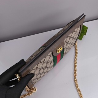 Gucci Ophidia GG Supreme Canvas Shoulder Bag Beige view 6