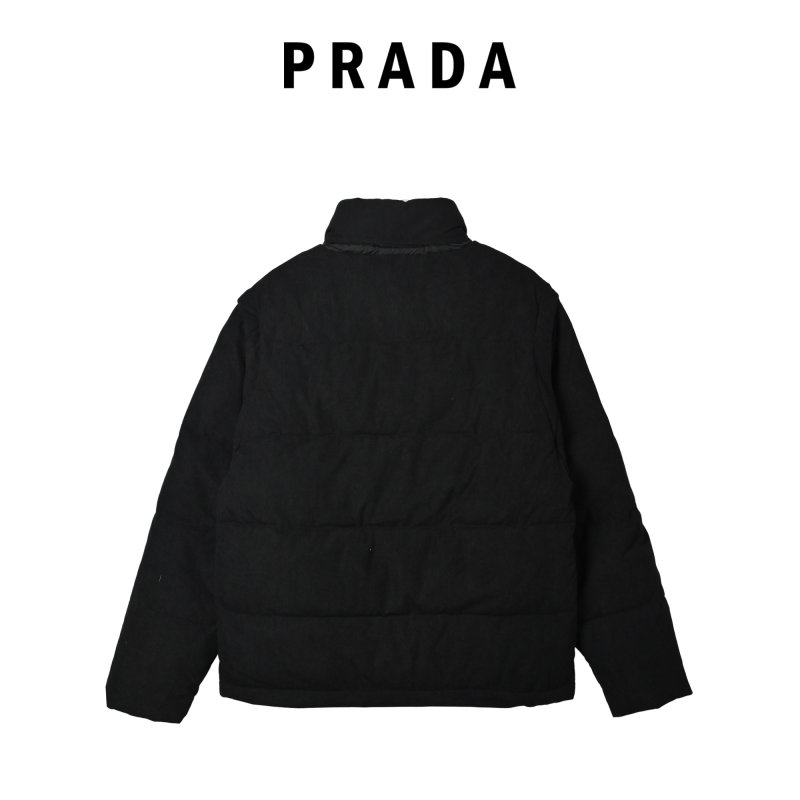 Prada Black Corduroy Down Jacket view