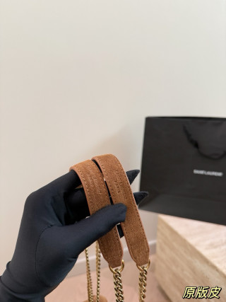 Saint Laurent LouLou Quilted Shoulder Bag - Black view 3