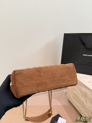 Saint Laurent LouLou Quilted Shoulder Bag - Black view 6