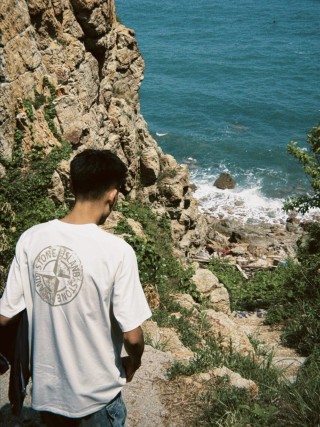 Cream Minimalist Short Sleeve T-Shirt view 2